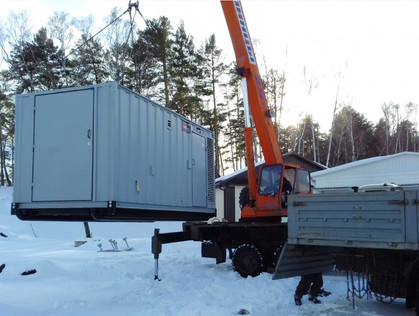 19 Diesel generator sets enclosed in low-noise containers were delivered to Siberia